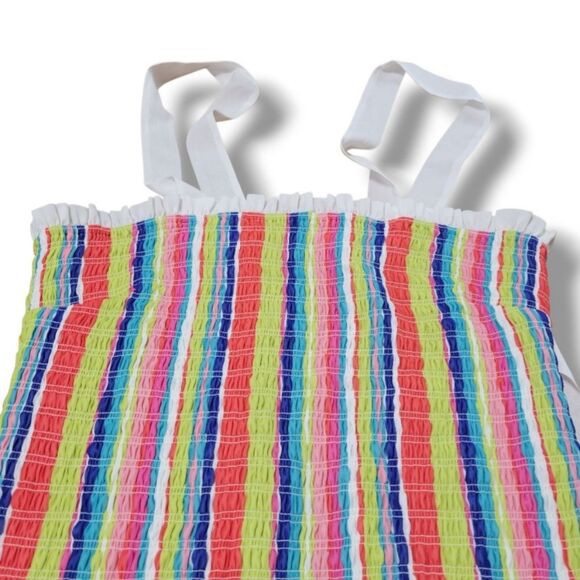 Joy & Ash Dress Size 1X Women's Plus Size Dress Ruffle Smocked Dress Sleeveless - Picture 4 of 8